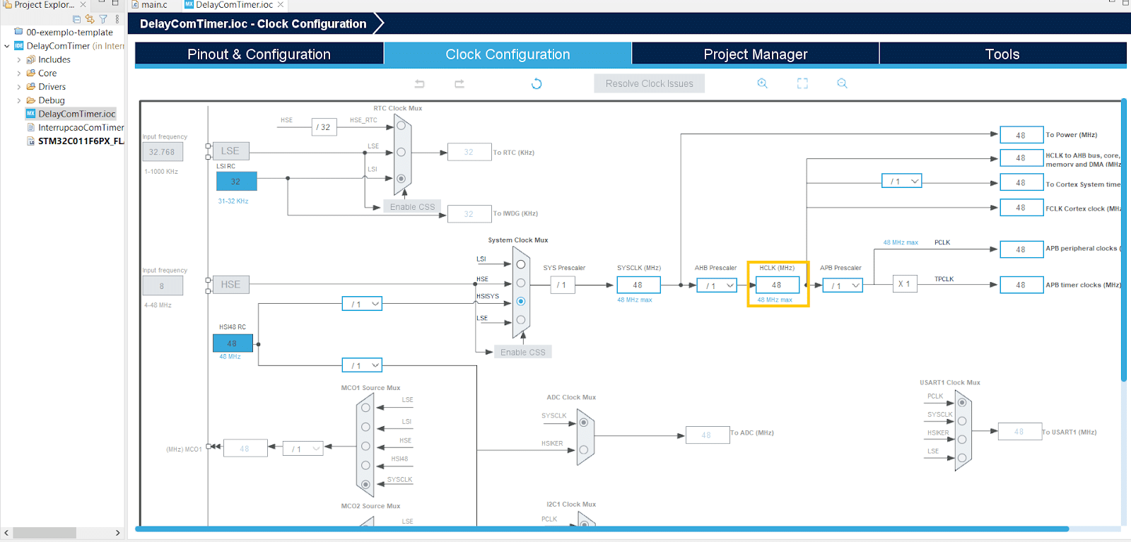 Timers na Franzininho C0