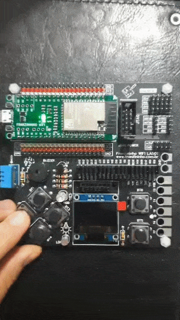 Entradas e saídas digitais da Franzininho WiFi