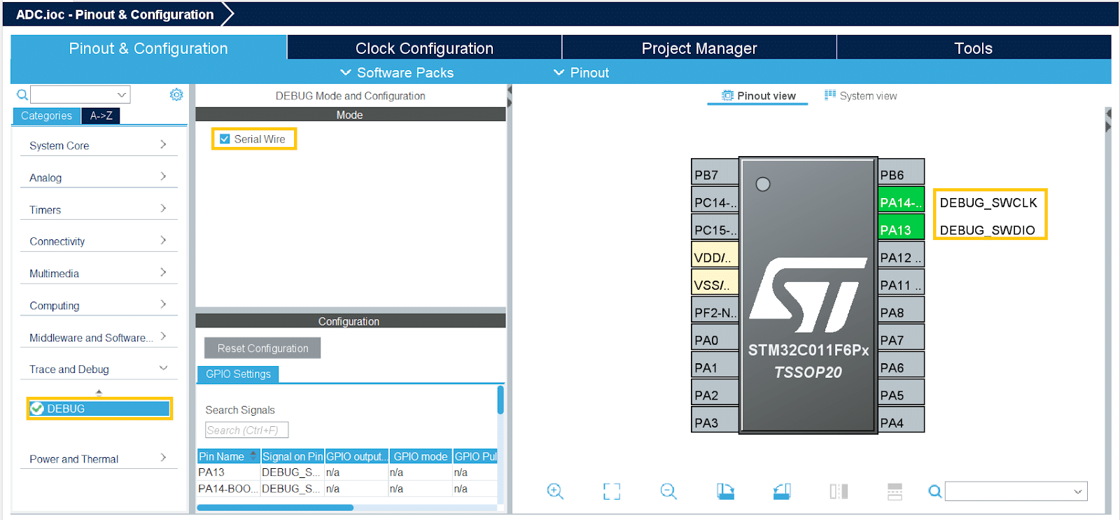 ADC no Franzininho C0