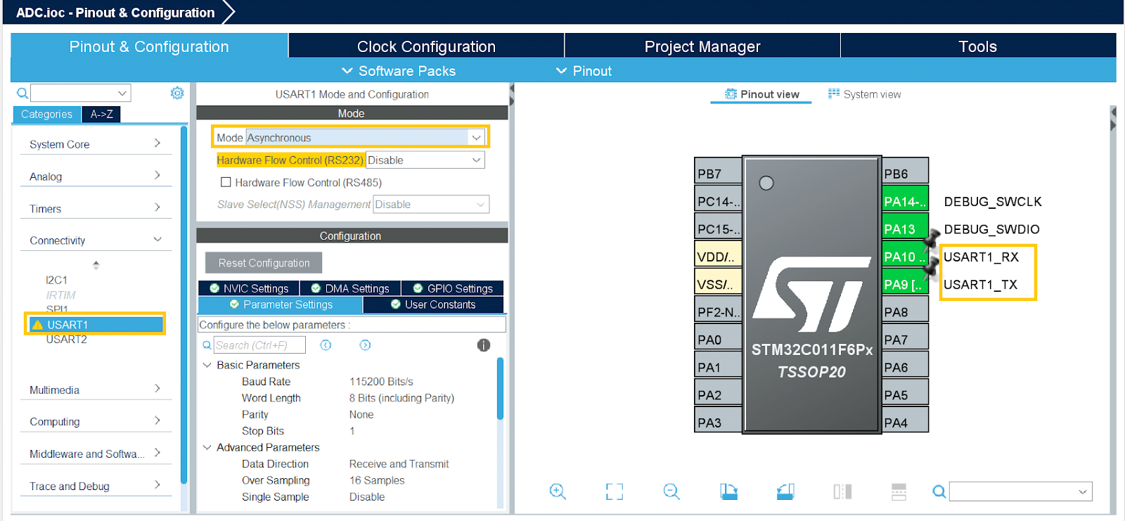 ADC no Franzininho C0