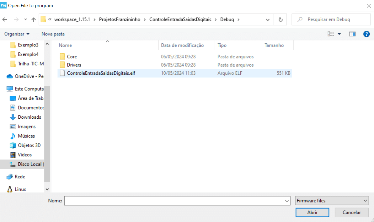 Como gravar Franzininho C0 usando o STM32CubeProgrammer
