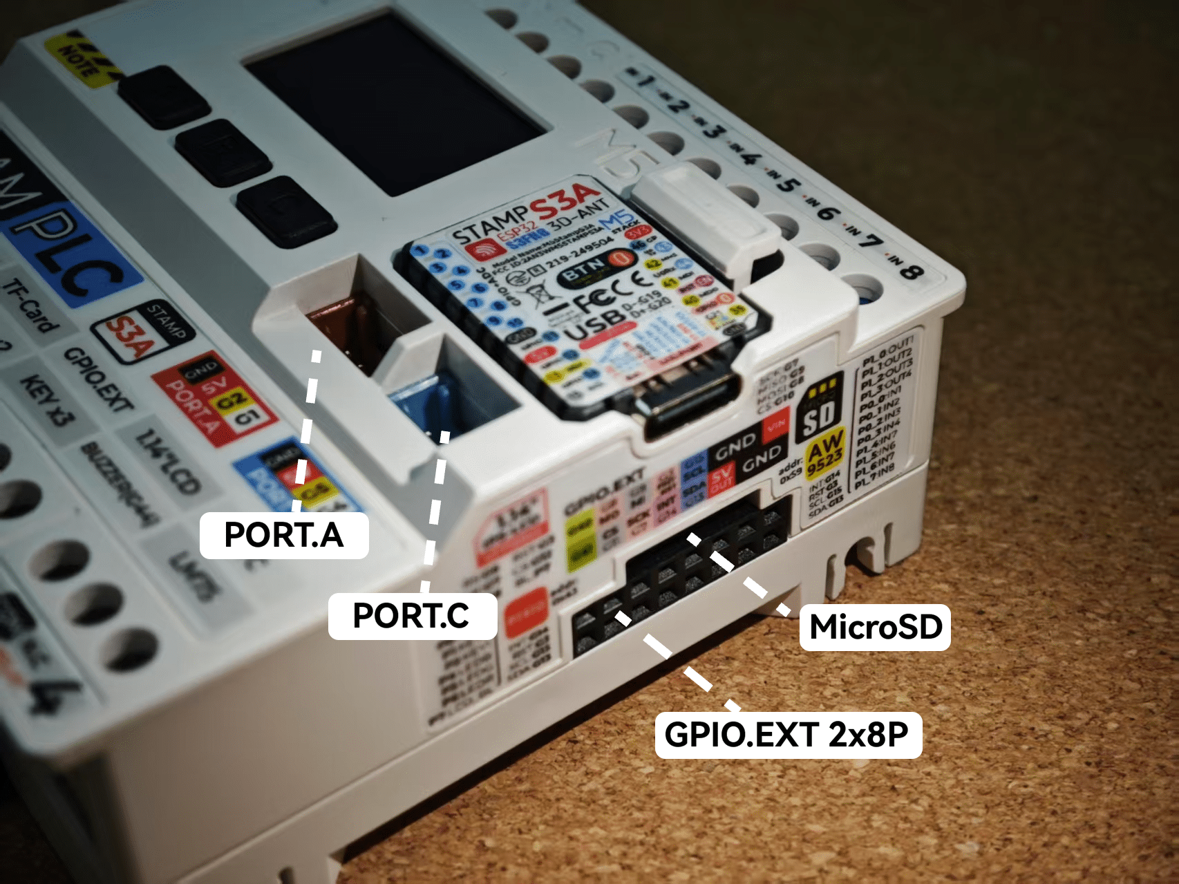 StamPLC - Controlador Lógico Programável (PLC) da M5Stack