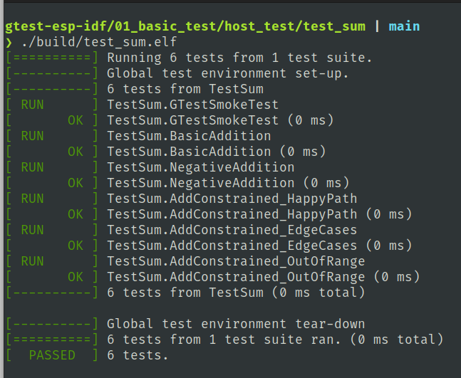 Testes Unitários ESP-IDF: GoogleTest no Linux